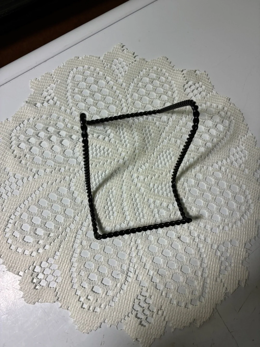 Black Twisted Wire Display Stand